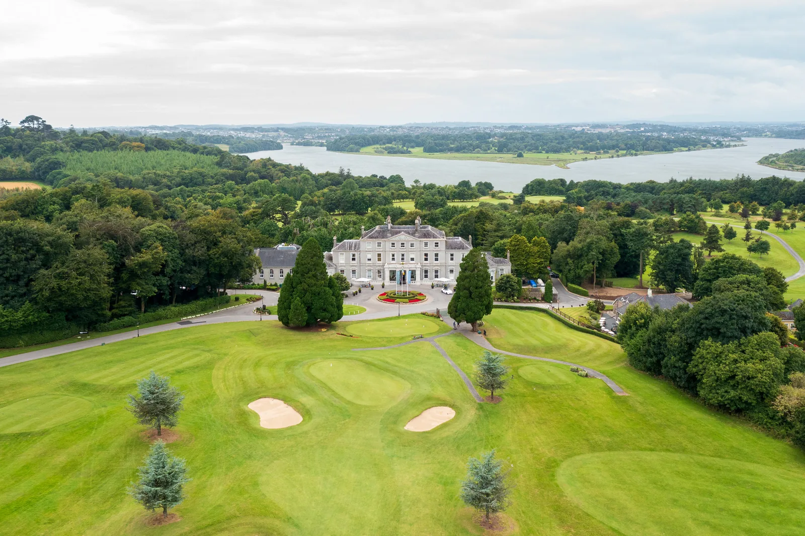 Faithlegg Hotel Waterford, aerial drone shot
