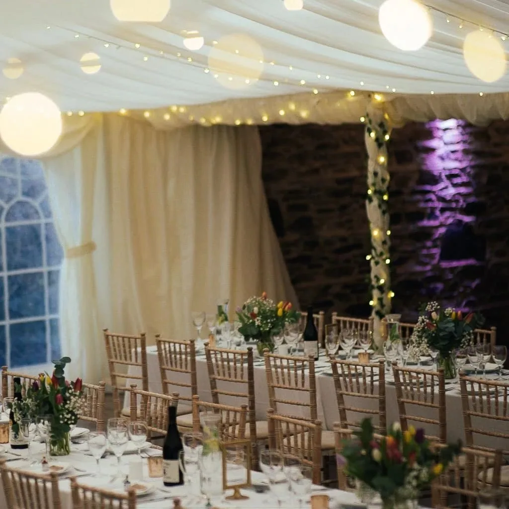 Trudder Lodge Wedding Marquee Layout