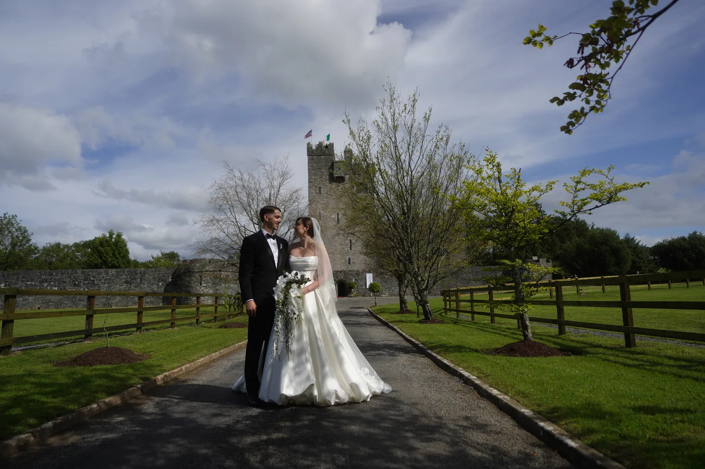 The driveway at Cloughan Castle